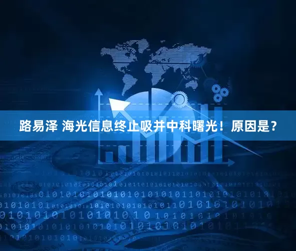 路易泽 海光信息终止吸并中科曙光！原因是？